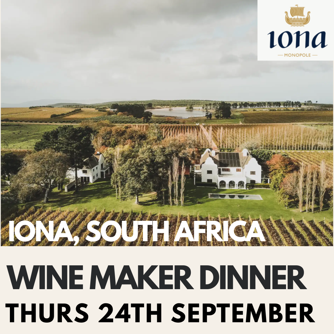 Cooler than Burgundy - The Iona Wine Dinner 24th September 2026