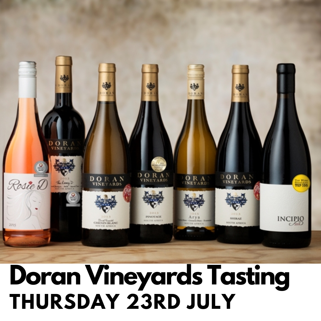 South African Tasting With Doran Vineyards~ 23rd July 2026